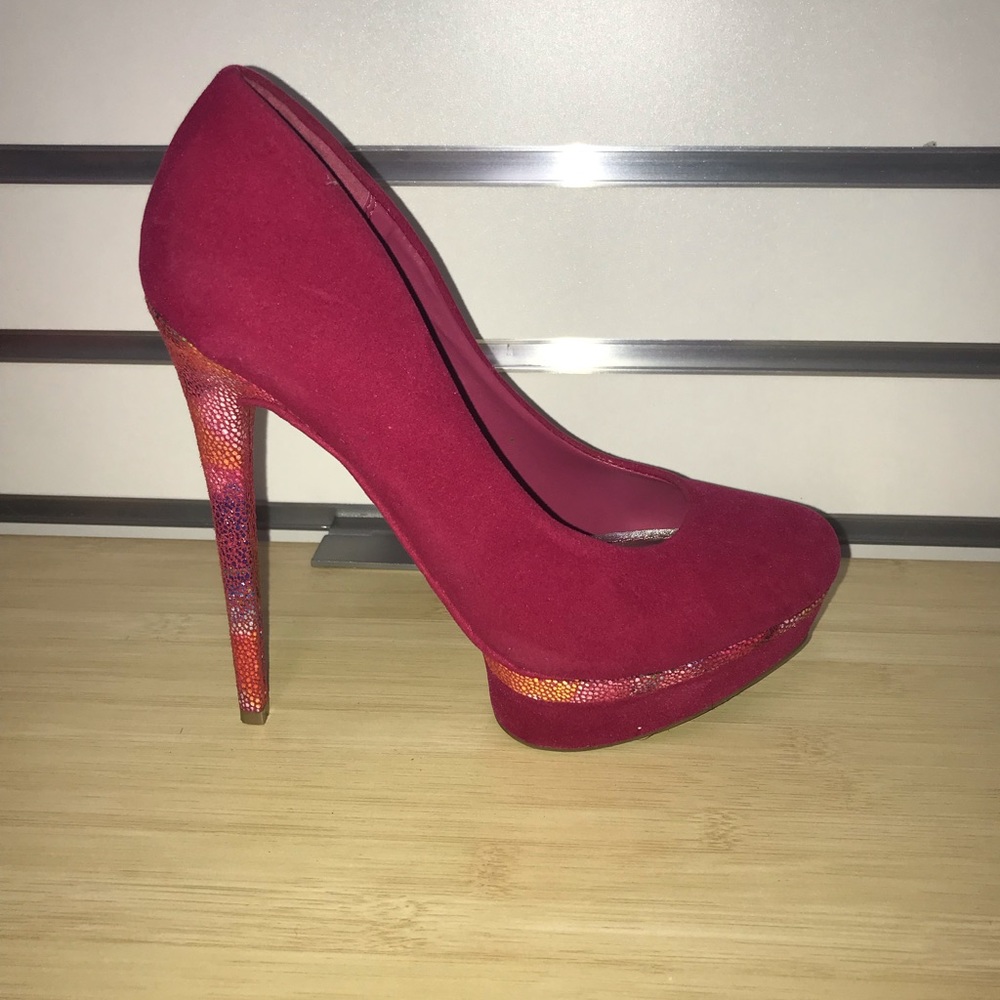 Rogue pink platform heels 8
